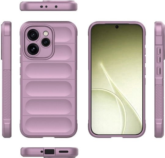Magic Shield Silicone Purple Back Cover (Oppo Reno15 Pro 5g)
