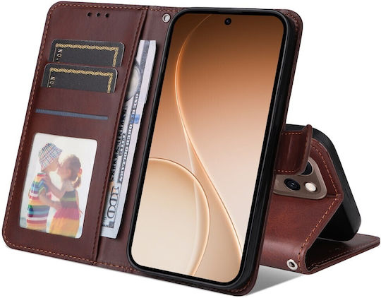 Basic Brown Wallet (Oppo Reno15 Pro 5g)