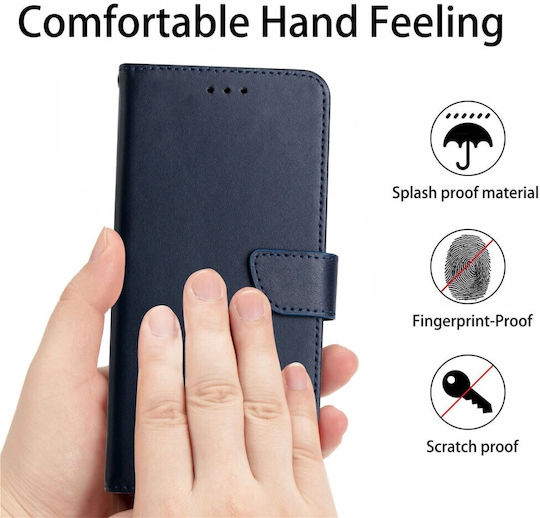 Leather Blue Wallet (Oppo Reno15 Pro 5g)