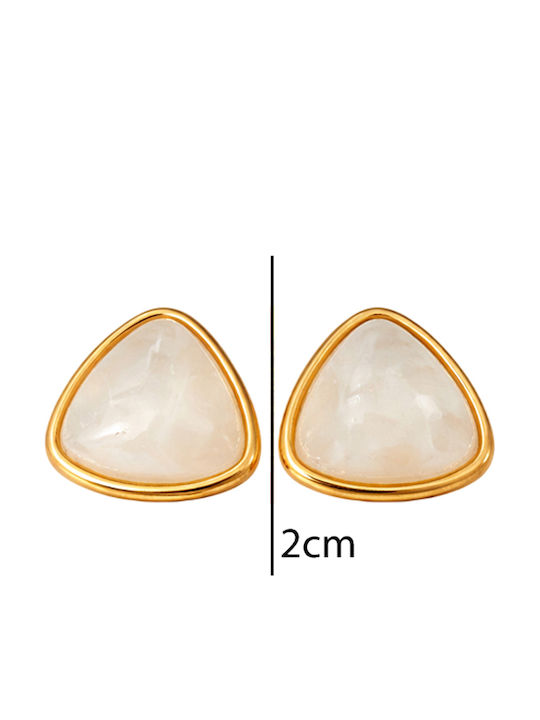 Awear Stud Earrings Made of Steel with Stones Awear Stud Earrings Made of Steel with Stones