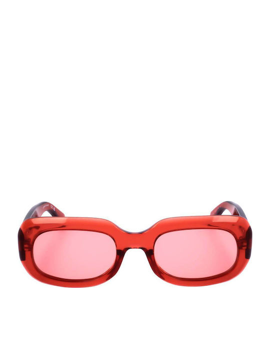 Longchamp Women's Sunglasses with Red Plastic Frame and Red Lens LO716S 842