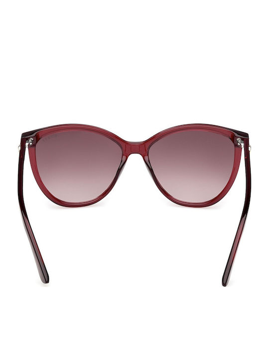 Guess Unisex Ochelari de soare cu Transparent Cadru și Transparent Degrade Lentilă