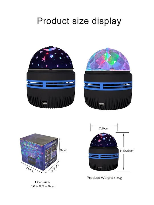 Projektor Dekorative Tischlampe LED RGB 7,9x9,6cm