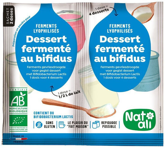 Ферментирали Десерти Бифидус Органичен 2x 6г Nat-ali