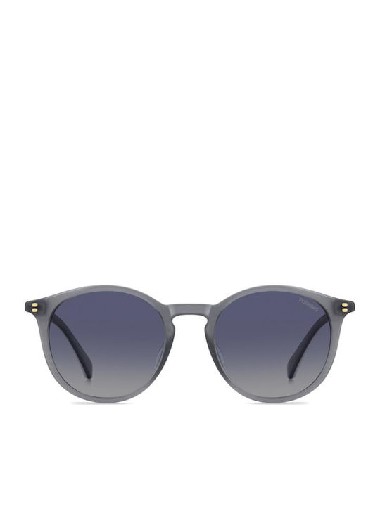 Polaroid Unisex Ochelari De Soare Cu Culoare Full Face Argintie Și Lentilă Oglindă Albastră PLD4206/S/X YB7/Z7