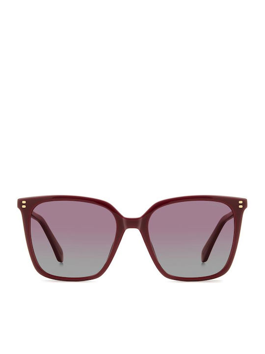 Polaroid Unisex Sunglasses with Red Metallic Frame and Red Lens PLD4201/S/X C9A/GC