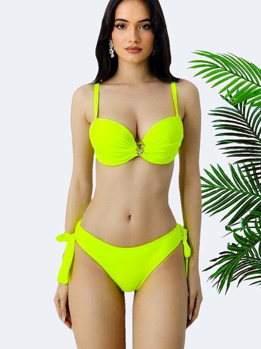 Set Bikini Push Up Κίτρινο
