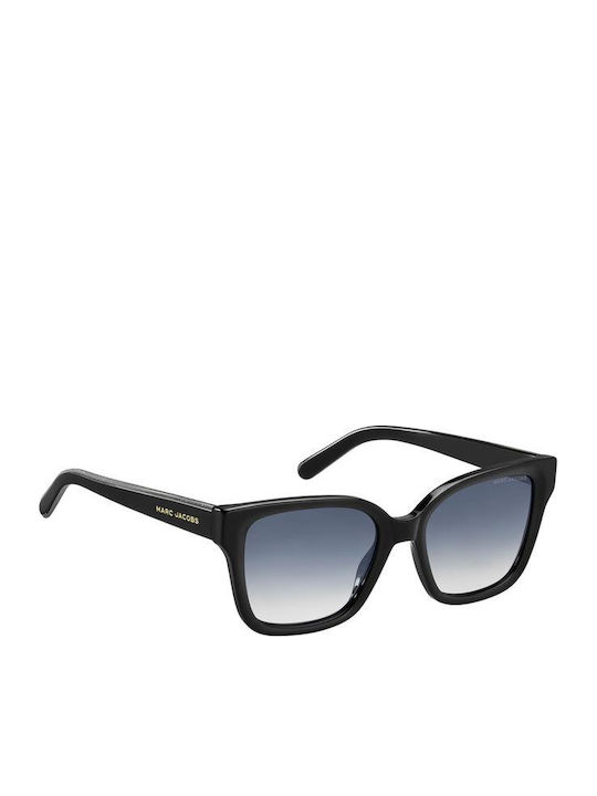 Marc Jacobs Ochelari De Soare Pentru Femei Cu Ramă Neagră Din Plastic Și Lentile Gri Degrade