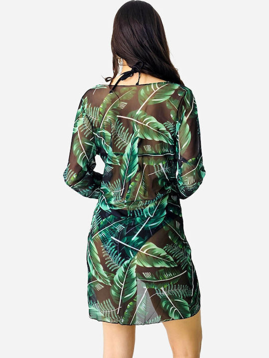Bikini Set 3 Pieces Brazil Tropical Green