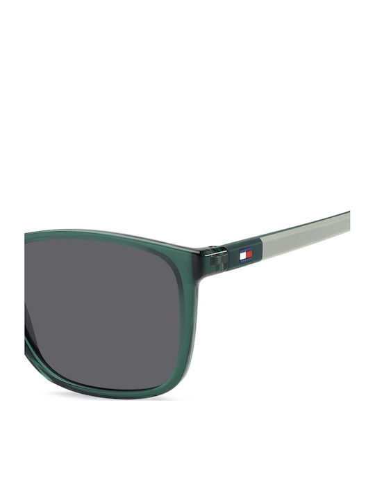 Tommy Hilfiger Unisex Ochelari de soare cu Verde Cadru și Gri Lentilă TH2120/S 1ED/50