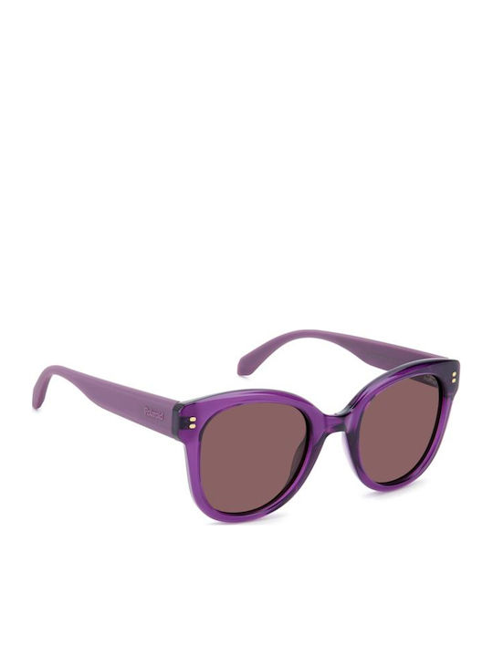 Polaroid Unisex Ochelari De Soare Cu Ramă Violet Din Plastic Și Lentile Violet PLD6248/S/X B3V/KL