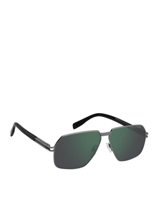 Marc Jacobs Unisex Γυαλιά Ηλίου με Ασημί Μεταλλικό Σκελετό και Πράσινο Καθρέφτη Φακό MARC 906/S V81/MT