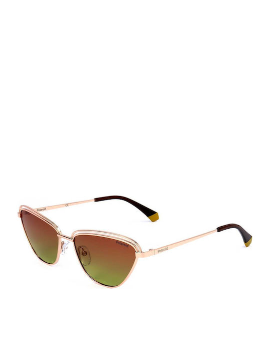 Polaroid Feminini Ochelari de soare cu Auriu Cadru și Aur Polarized Lentilă PLD4102/S DDB/LA