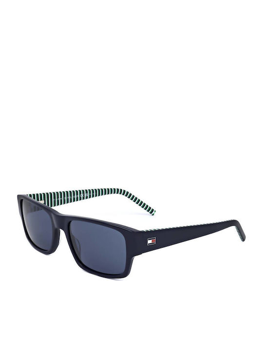 Tommy Hilfiger Ανδρικά Γυαλιά Ηλίου με Μπλε Κοκκάλινο Σκελετό και Μπλε Φακό TH2017/S PJP/KU