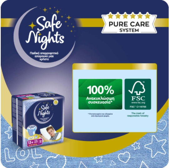 MEGA Diaper Pants Safe Nights for 48-60kg 12 Pieces