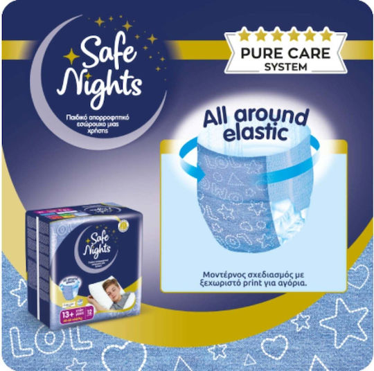 MEGA Diaper Pants Safe Nights for 48-60kg 12 Pieces