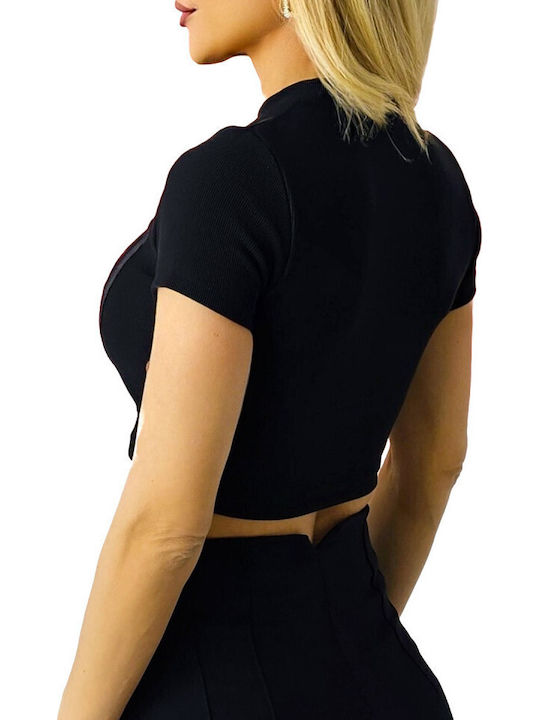Γυναικείο Crop T-shirt Black