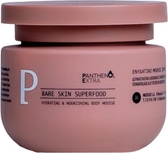 Panthenol Extra Bare Skin Superfood Хидратиращ Мус за тяло за суха/много суха & чувствителна кожа 230мл