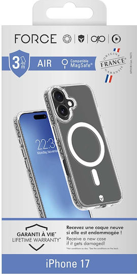 Force Case Magsafe Air Reinforced Case Iphone 17 Made In France Transparent