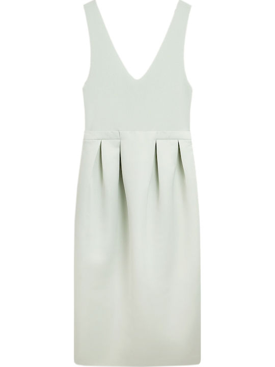 Summer Midi Dress for Wedding Christening Pl-Green 284565-Pl-Green