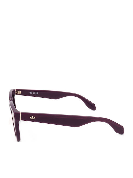 adidas Unisex Sunglasses with Burgundy Frame and Gray Lens OR0110 81U