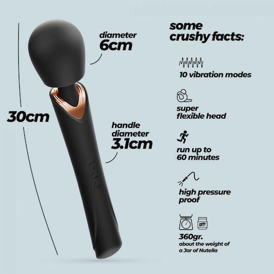 Crushious Massagevibrator Schwarz