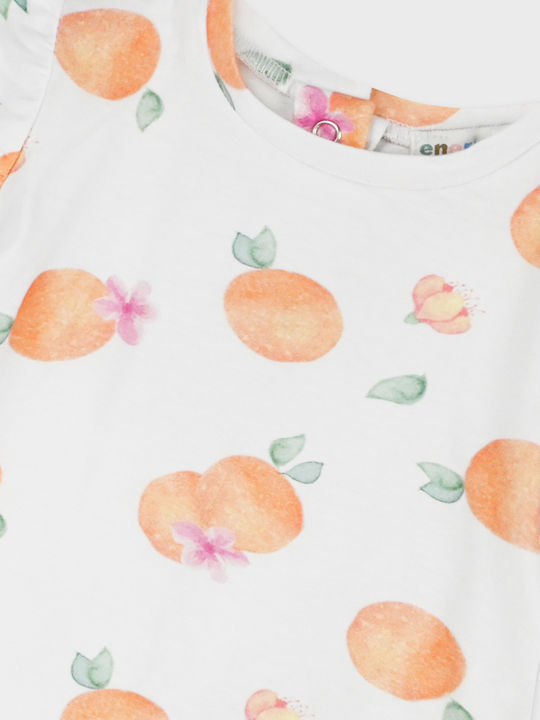 Kids Clothing Set with Dungarees Summer 2 Pieces Sweet Coral