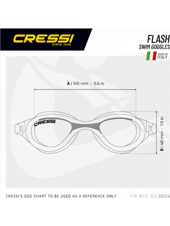 CressiSub Flash Γυαλιά Κολύμβησης Adulți Alb