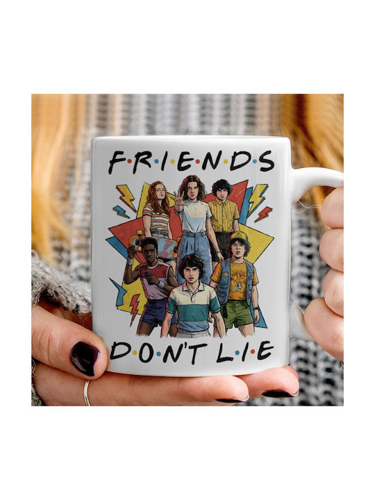 Koupakoupa Friends Don't Lie Ceramic Brown Mug 330ml