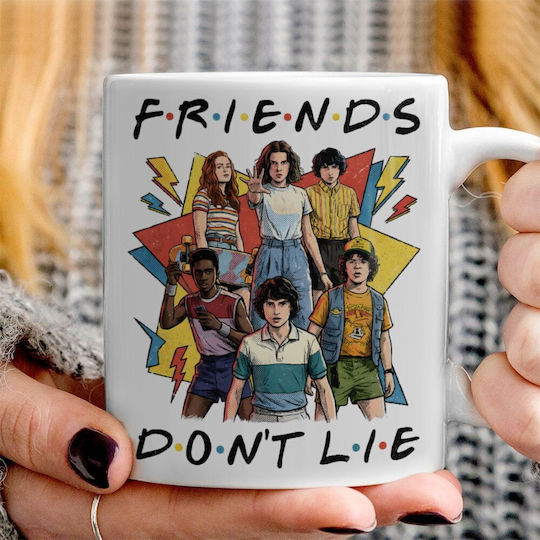Koupakoupa Friends Don't Lie Ceramic Brown Mug 330ml