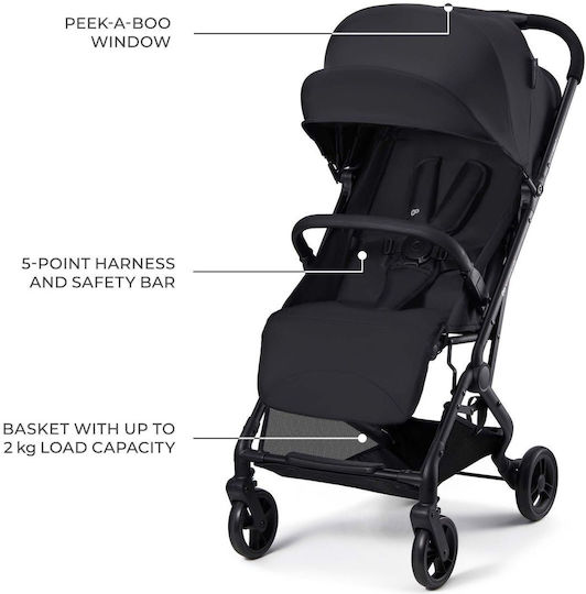 Kinderkraft Indy 3 Kinderwagen Kinderkraft Klad suitable für Neugeborene Coal Schwarz