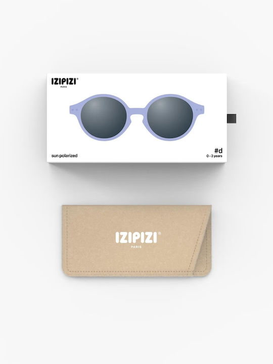 Izipizi Round Baby Kids Sunglasses with Polarized Lens Purple for 0-3 Years