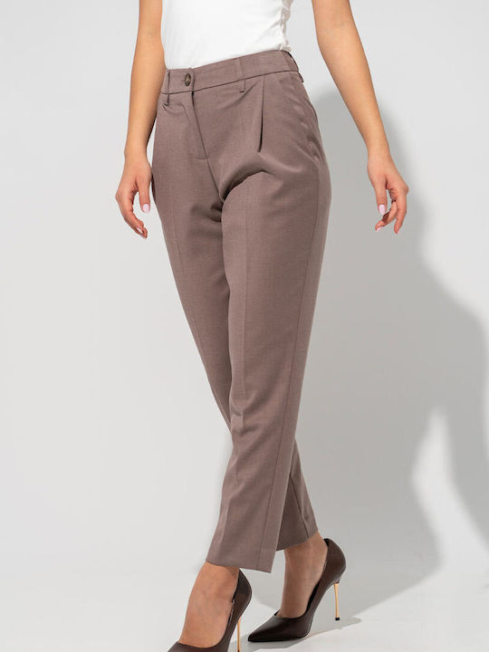 Megan Pantaloni Dama Maro Costum în Linie Tapered