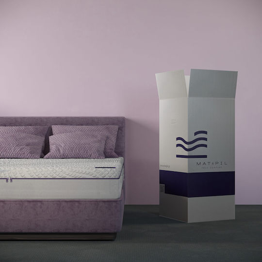 Mat&Pil Soft Sense Double Orthopedic Mattress Memory Foam Foam 150x200cm SM150F