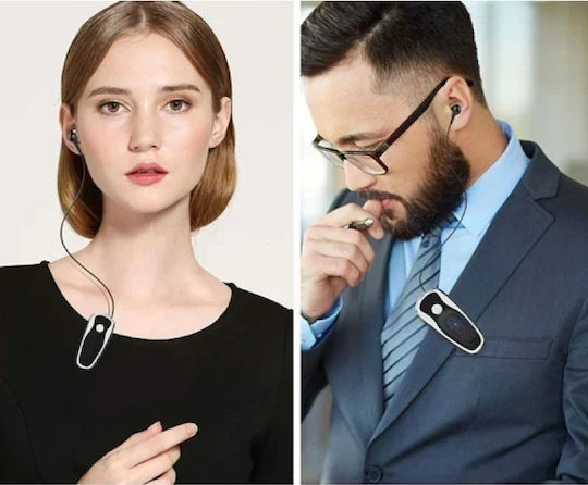 Moxom MX-WL86 In-ear Bluetooth Handsfree Ακουστικό Πέτου Μαύρο