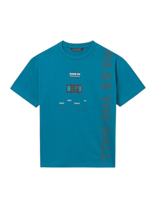 Kids' Shirt Short Sleeve Aqua