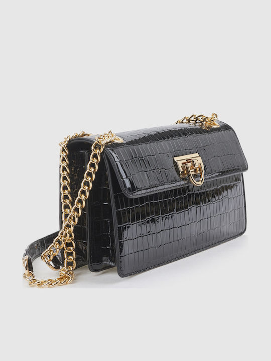 Women's Black Flap Bag