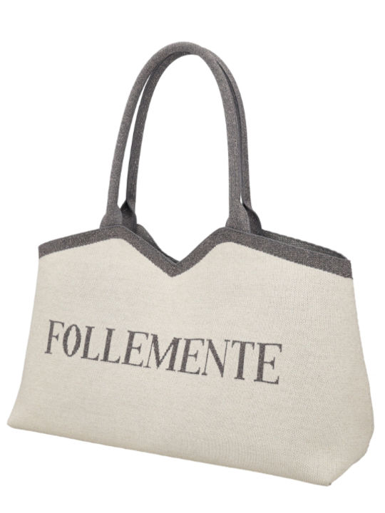 Fabric Women's Shopper Bag Gold