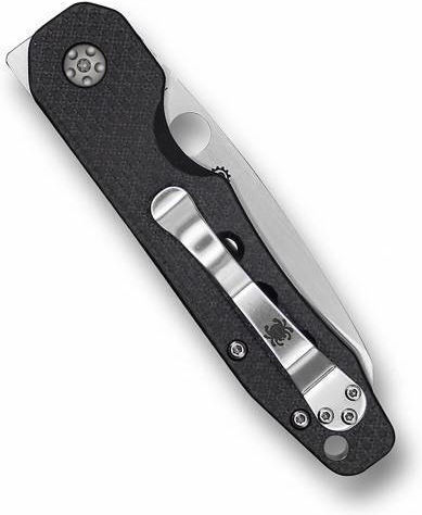 Spyderco Μαχαίρι Μαύρο σε Θήκη