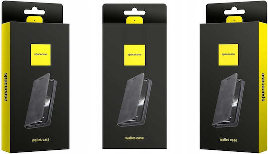 Spacecase Leather and Silicone Wallet Black for Galaxy S26+
