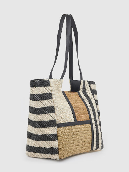 Straw Women's Shoulder Bag Black