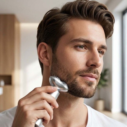 Avizar Cordless Electric Shaver 3 Blades Led Display Travel Lock Function Silver