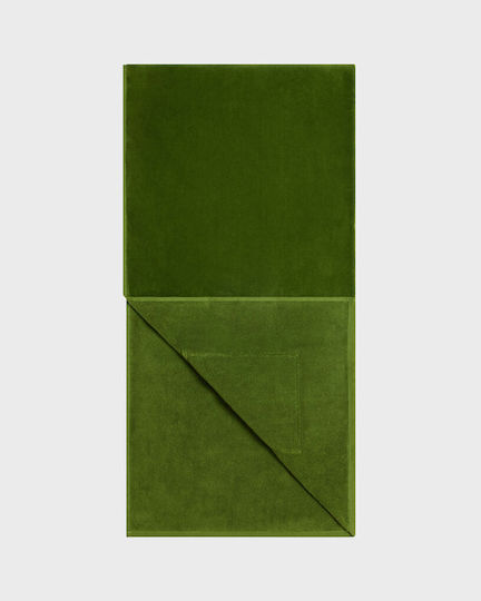 Vilebrequin Organic Cotton Beach Towel Flap Pocket Militaire