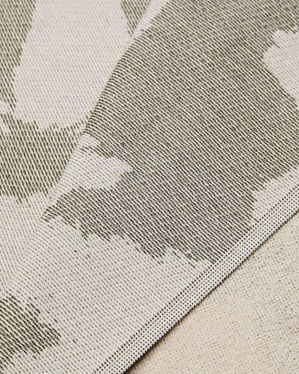Emporio Armani Beach Towel 2 Sides 100x170 Cm Ex000052af20443 Flower Eagle Olive