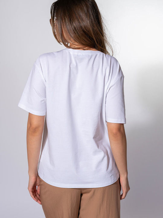 Tricou Damă Alb
