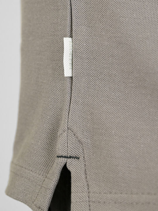 Rebase Polo Herrenblusen Kurzarm Grau