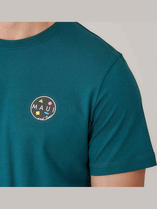 Maui & Sons T-shirt Πετρολ Maui & Sons T-shirt Πετρολ