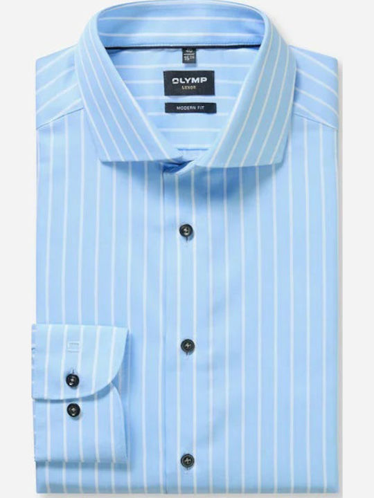 Luxor Long Sleeve Striped Shirt Light Blue