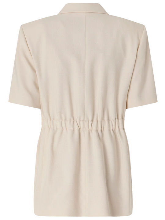 Pinko Kurzes Blazer für Damen Ecru