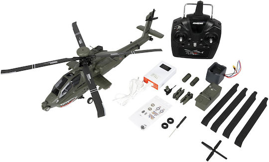 Amewi Amewi Apache Ah-64d Remote Controlled Model Helicopter Electric Motor 1:32